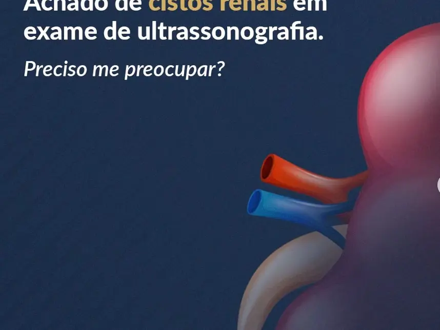 Qual o significado de um cisto renal visto em exame de imagem?